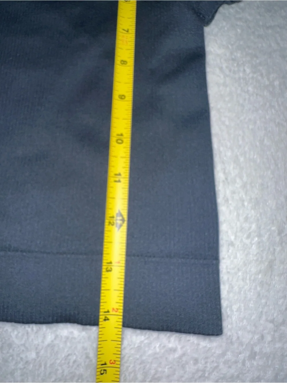 Athleta Girl Rib Crop Tee Gray Seamless Stretch Compression Medium M Blue